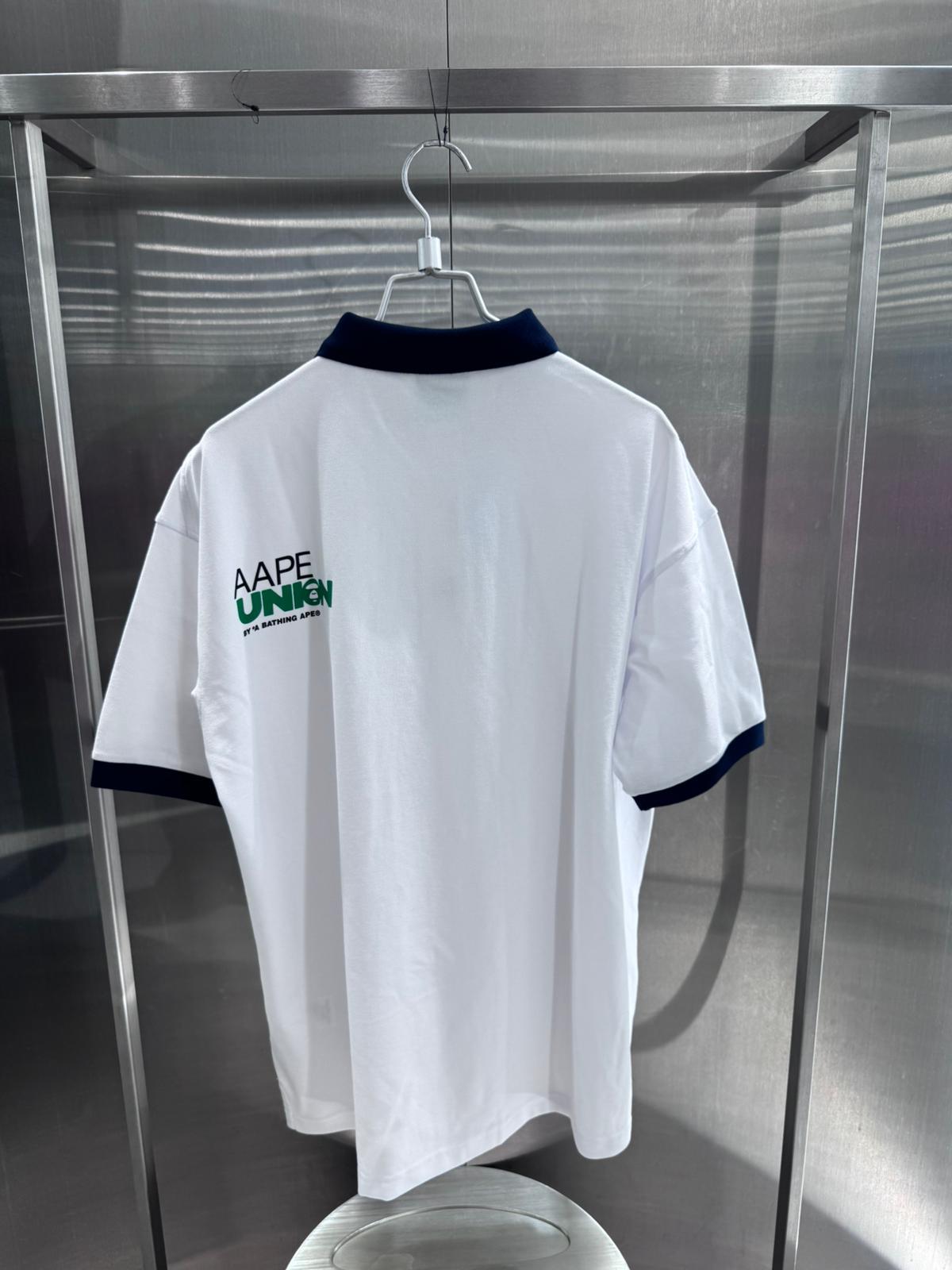 香港直郵 專櫃正品 Aape 26春夏 男 AAPEUNION 運動系列匹克球猿人徽章舒適POLO衫1926