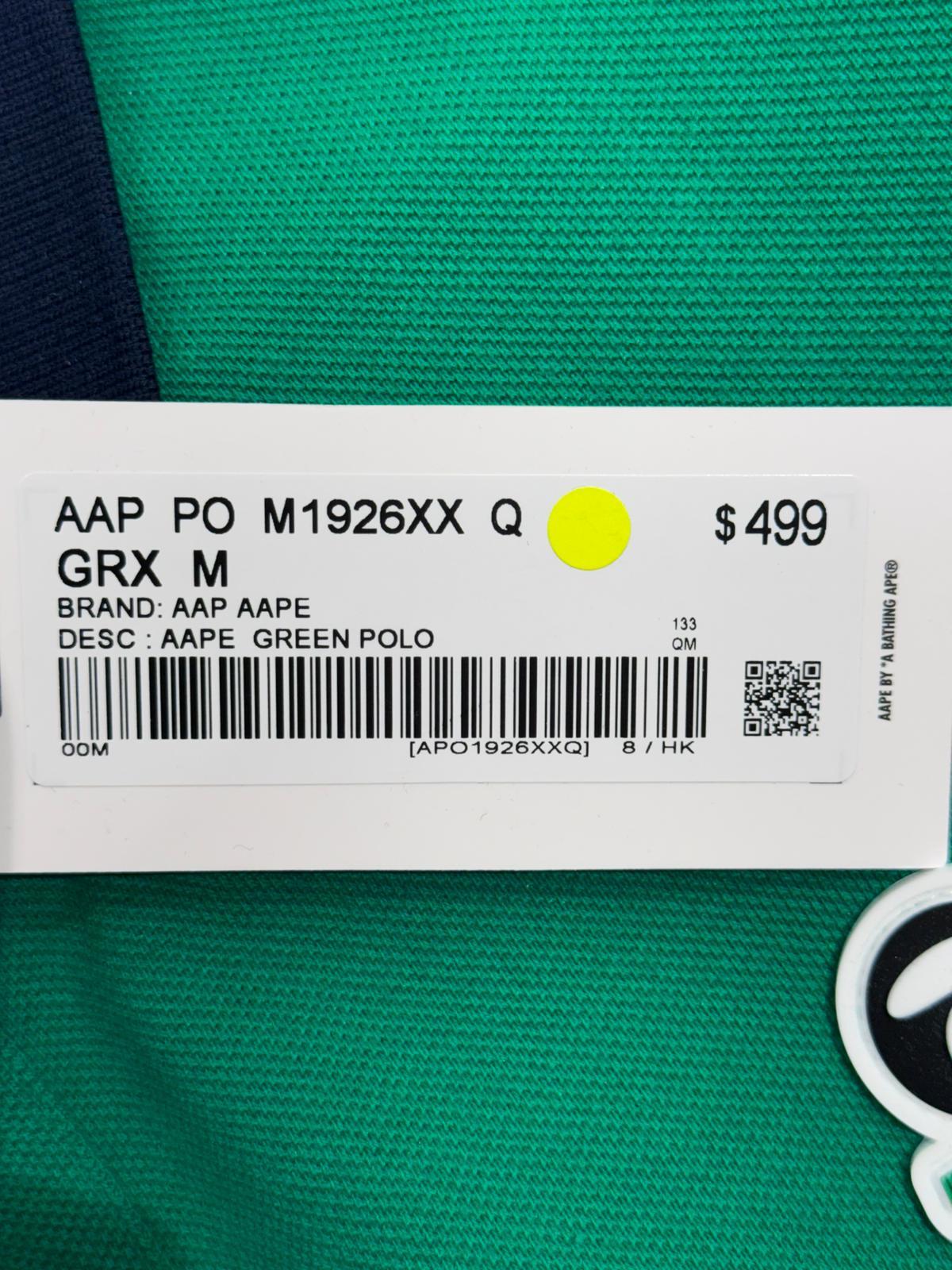 香港直郵 專櫃正品 Aape 26春夏 男 AAPEUNION 運動系列匹克球猿人徽章舒適POLO衫1926