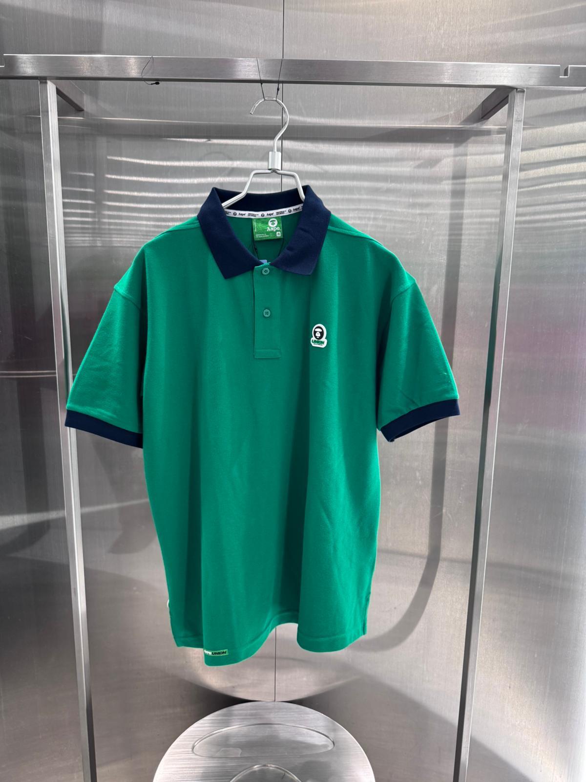 香港直郵 專櫃正品 Aape 26春夏 男 AAPEUNION 運動系列匹克球猿人徽章舒適POLO衫1926