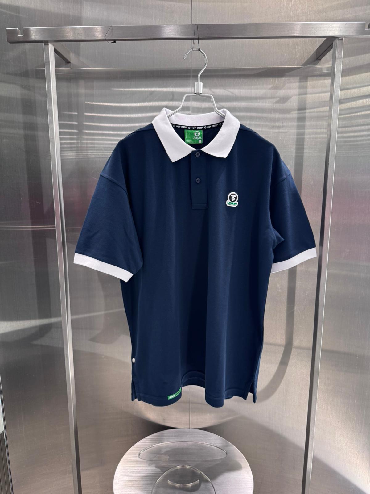 香港直郵 專櫃正品 Aape 26春夏 男 AAPEUNION 運動系列匹克球猿人徽章舒適POLO衫1926