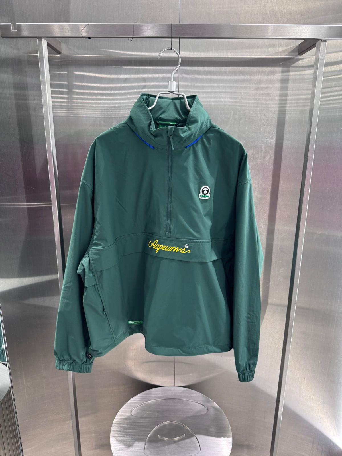 香港直郵 專櫃正品 Aape 26春夏 男 運動系列匹克球TEFLON塗層半拉鏈夾克7783