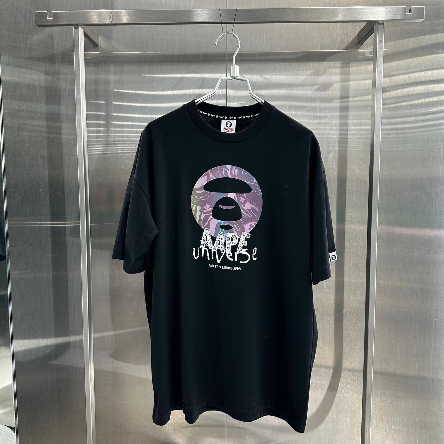 香港直郵 專櫃正品 Aape 26春夏 男 AAPEUNVS 猿人撞色迷彩印花潮流舒適短袖T恤1838