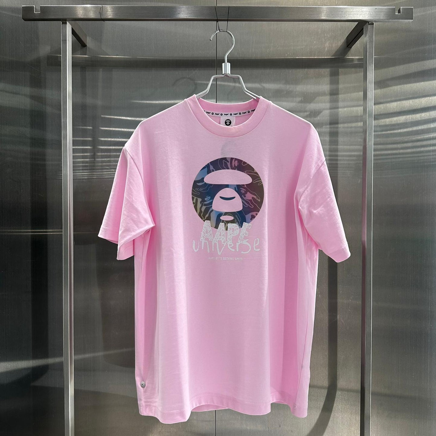 香港直郵 專櫃正品 Aape 26春夏 男 AAPEUNVS 猿人撞色迷彩印花潮流舒適短袖T恤1838