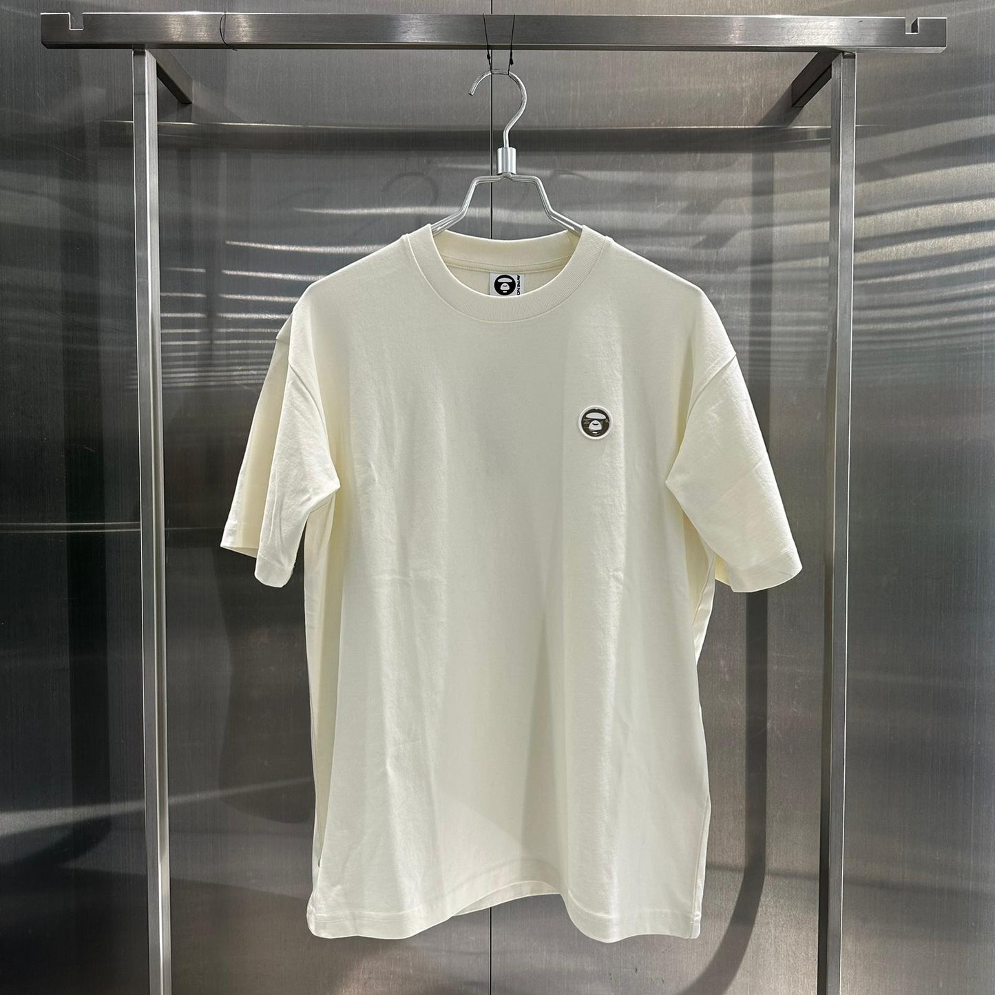 香港直郵 專櫃正品 Aape 26春夏 男 猿人小標徽章簡約純色短袖T恤1808