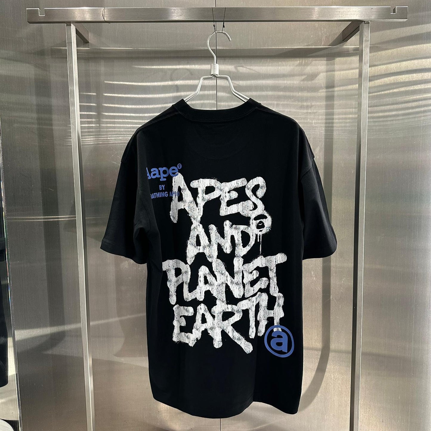香港直郵 專櫃正品 Aape 26春夏 男 字母塗鴉美式街頭舒適休閑圓領短袖T恤1840