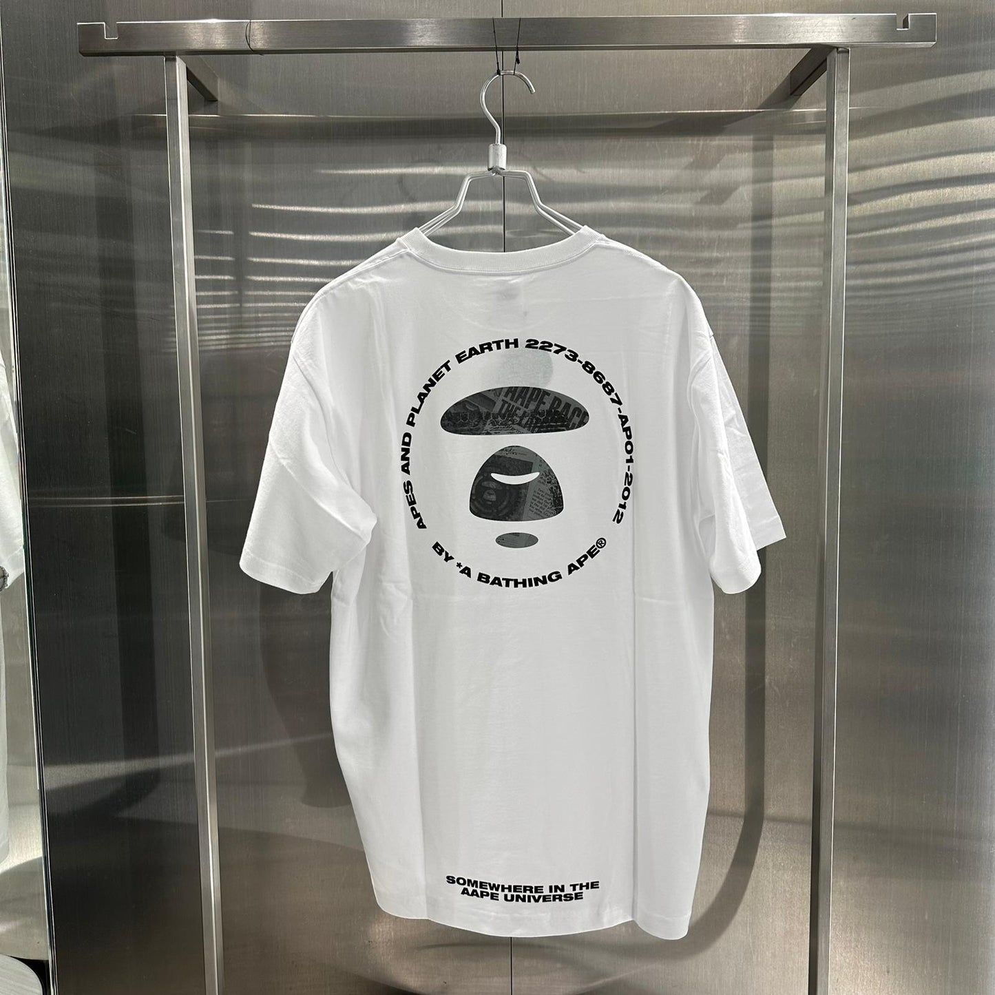 香港直郵 專櫃正品 Aape 26春夏 男 字母圓環簡約個性猿人印花短袖T恤1841