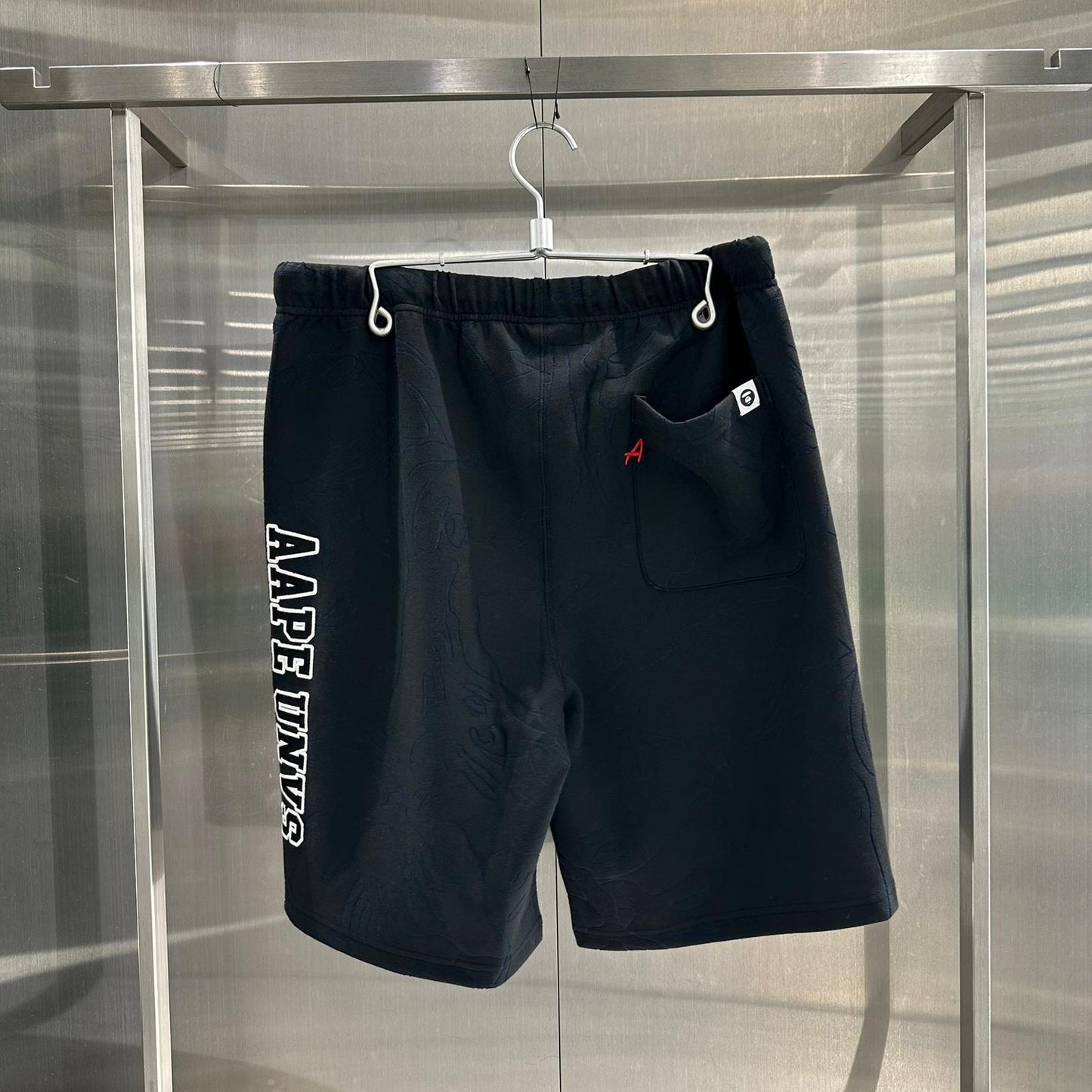 香港直郵 專櫃正品 Aape 26春夏 男猿人徽章字母刺繡簡約舒適短褲C697