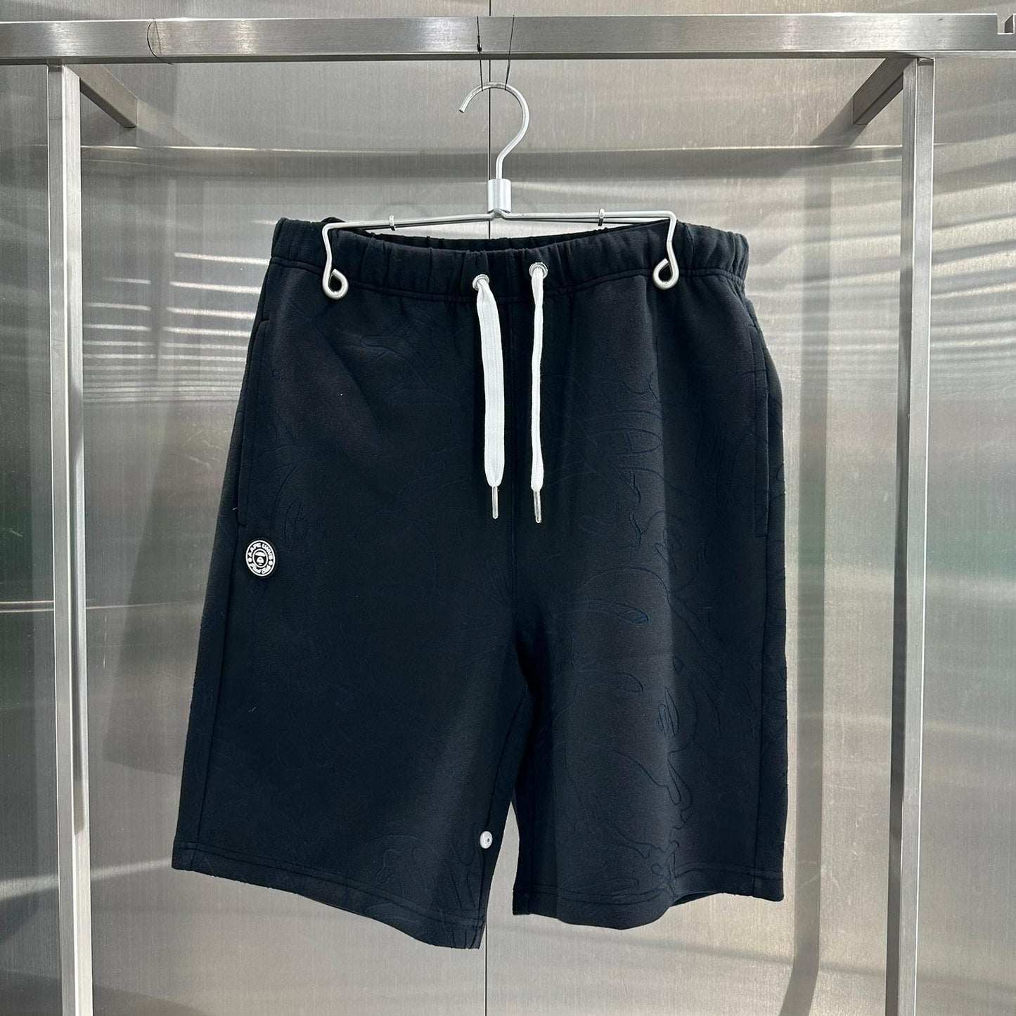 香港直郵 專櫃正品 Aape 26春夏 男猿人徽章字母刺繡簡約舒適短褲C697