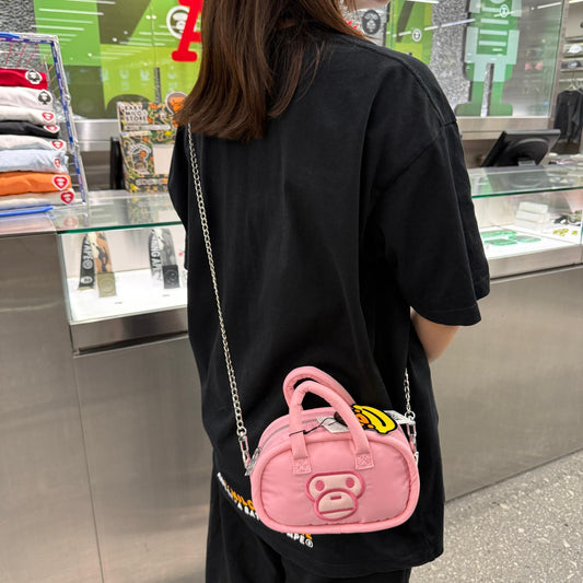 香港代購 專櫃正品 BABY MILO STORE  卡通刺繡小猴迷你斜背包4450