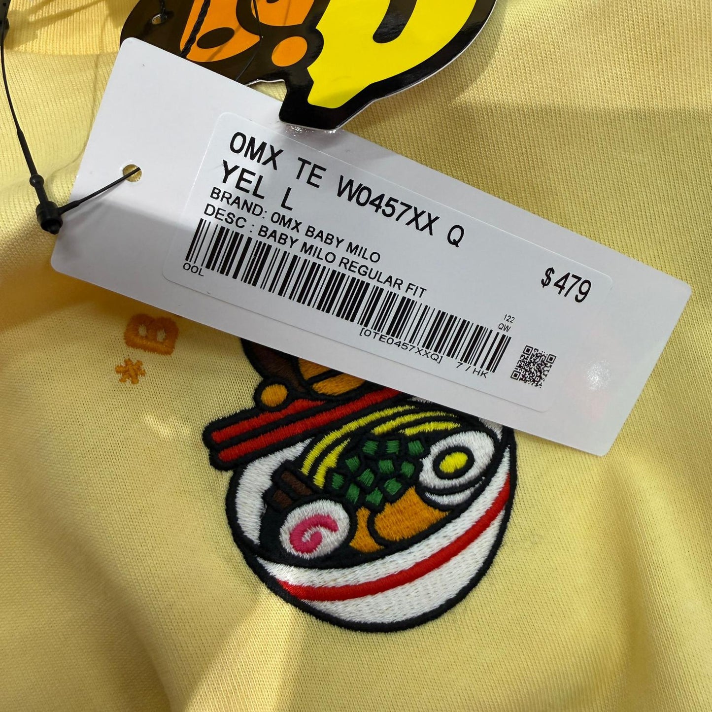 香港代購 專櫃正品 BABY MILO STORE 卡通拉麵小猴案印花短袖T 0457
