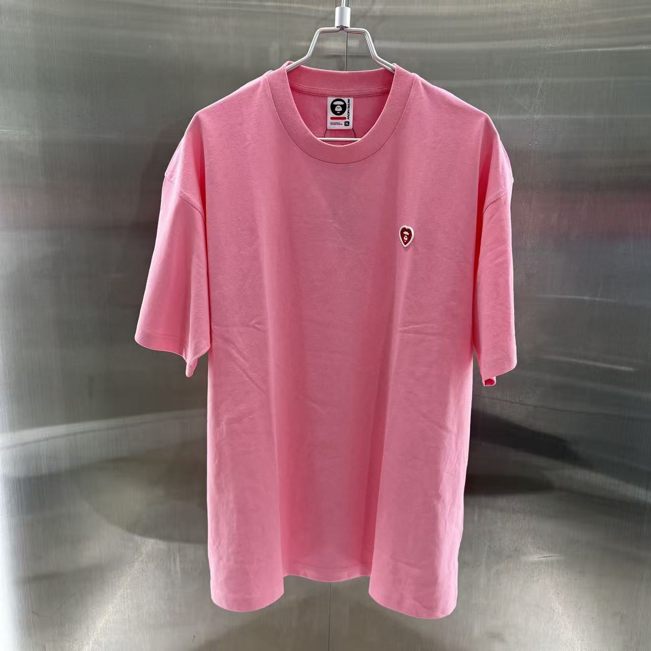 香港代購 專櫃正品 Aape 男裝 26春夏 心型猿人徽章舒適簡約純色圓領短袖T恤1807