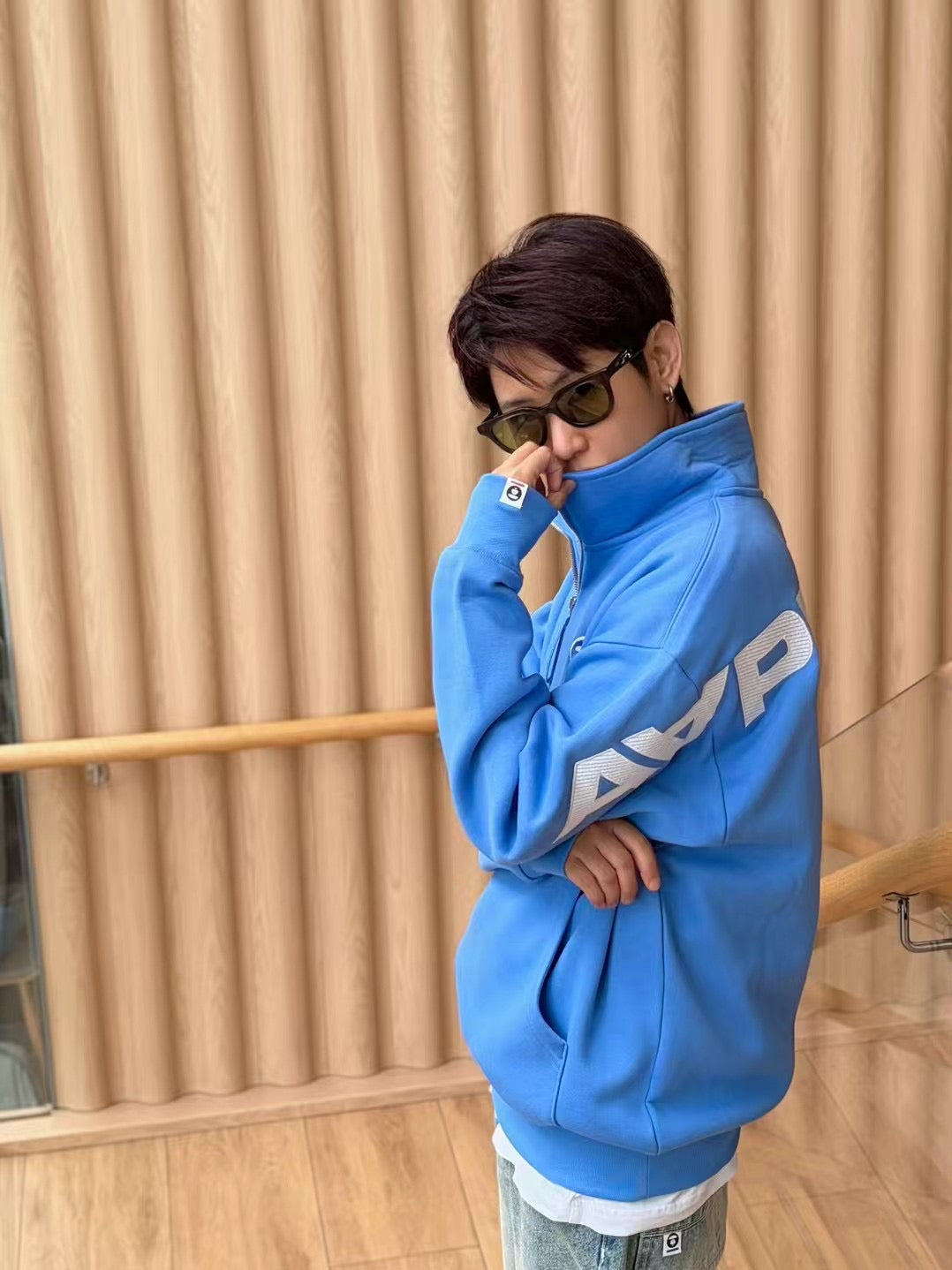 Aape 2026 秋冬 男裝 AAPENOW 半高領加絨衛衣 E371