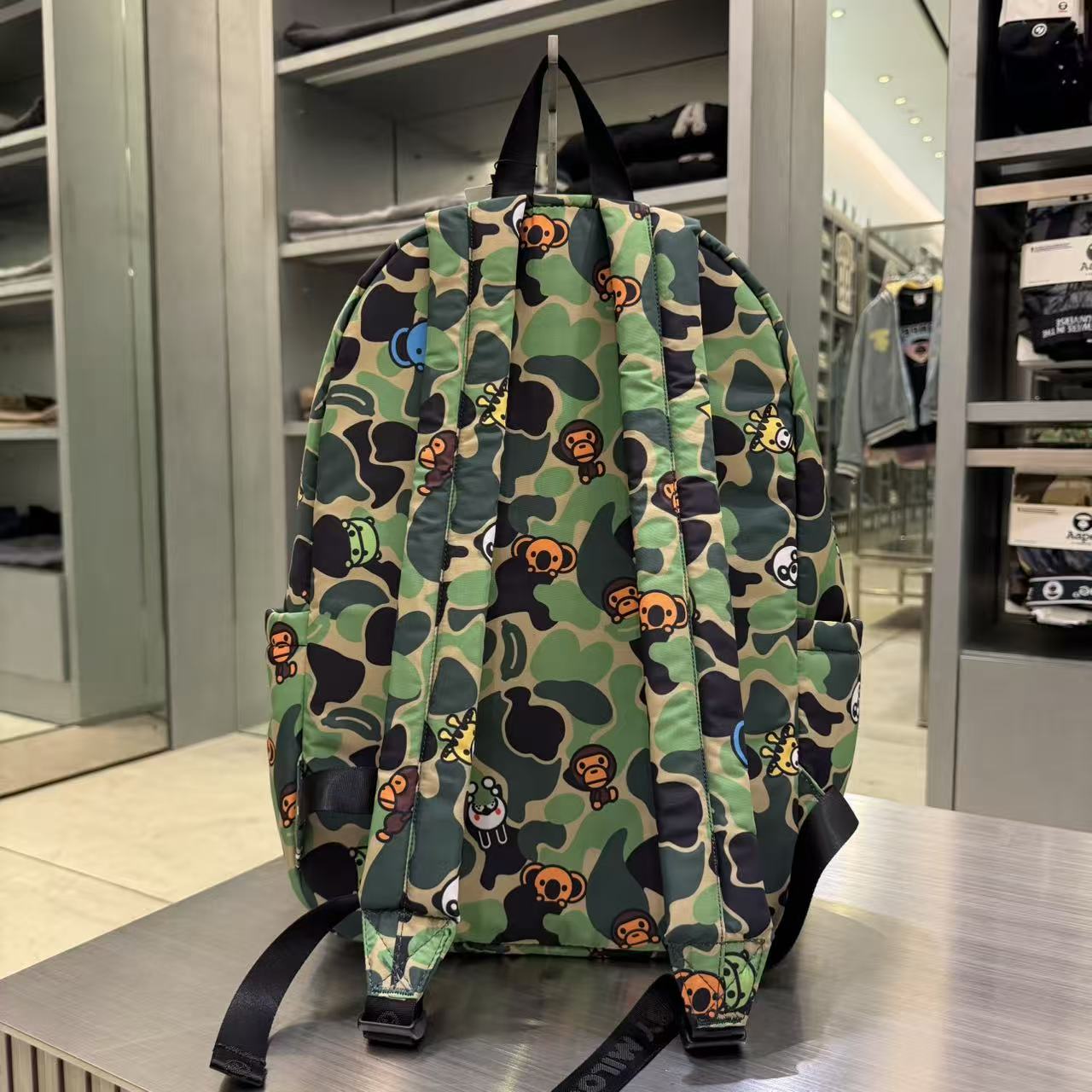 香港直郵  BABY MILO STORE 卡通小动物迷彩双肩包4437 尺寸（29*44cm）