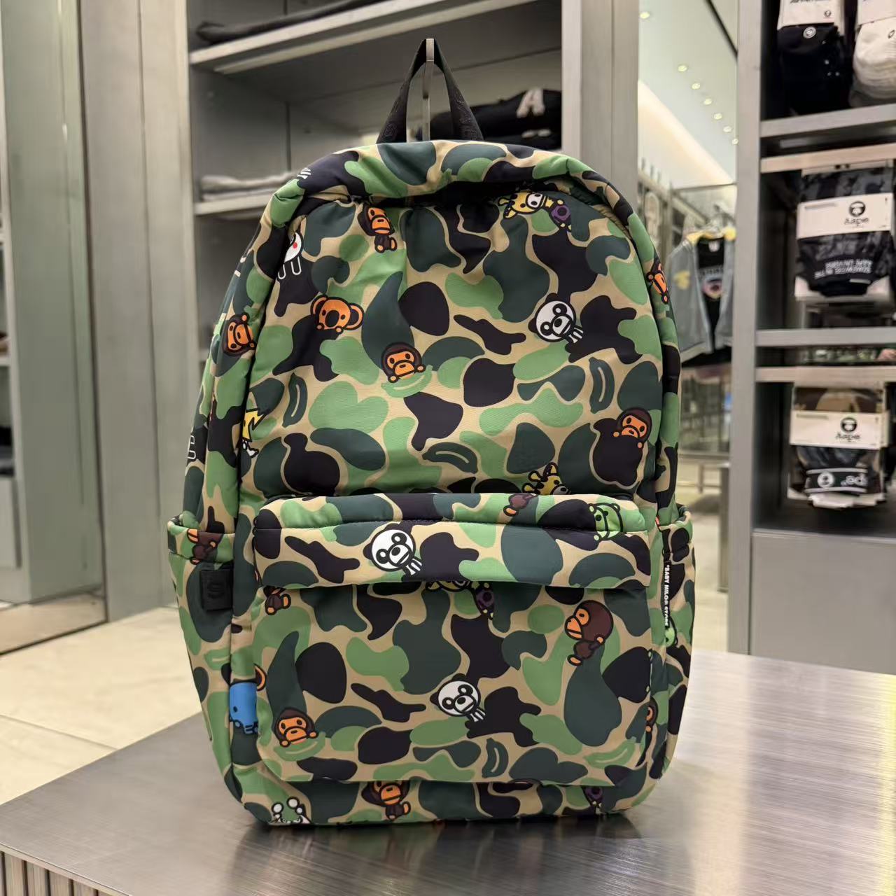 香港直郵  BABY MILO STORE 卡通小动物迷彩双肩包4437 尺寸（29*44cm）