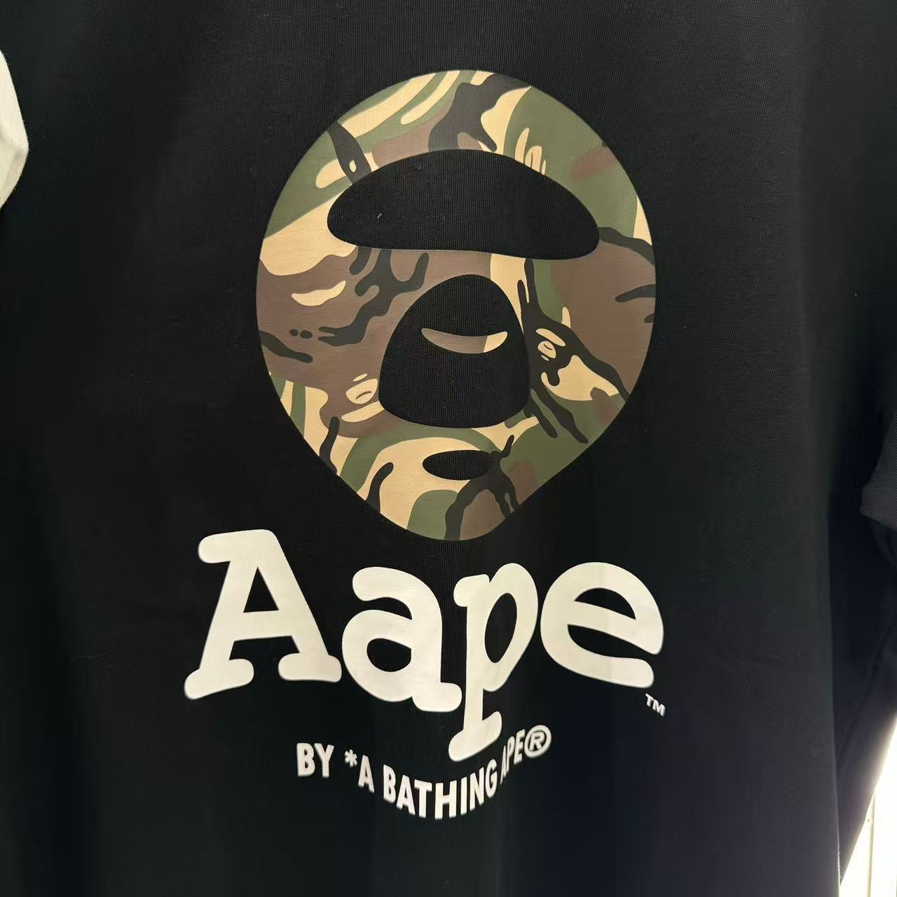 香港直郵 Aape 男裝 26春夏 迷彩圓章印花休閑潮流短袖T恤1640