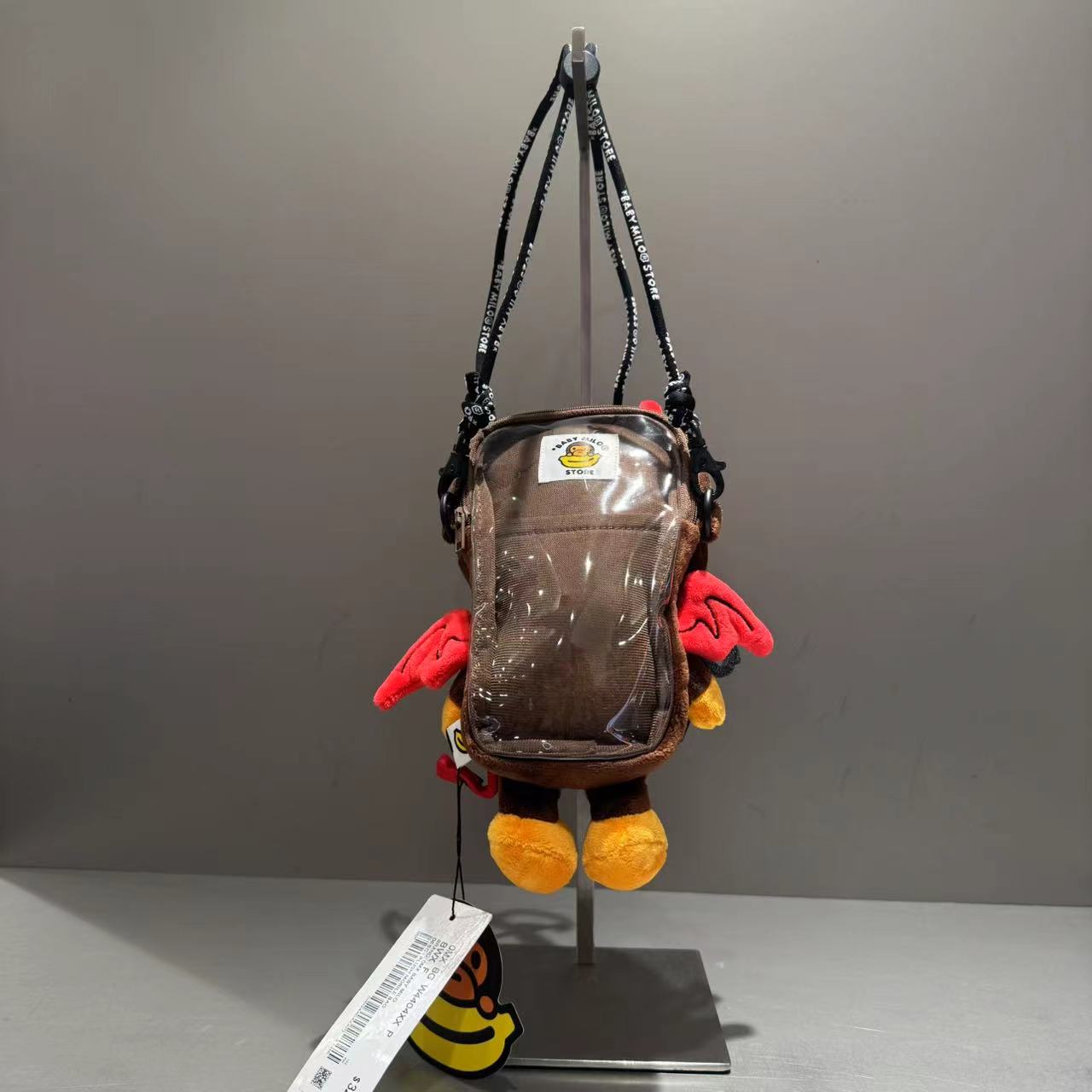 香港直郵 BABY MILO STORE 卡通惡魔小猴公仔手機包4404