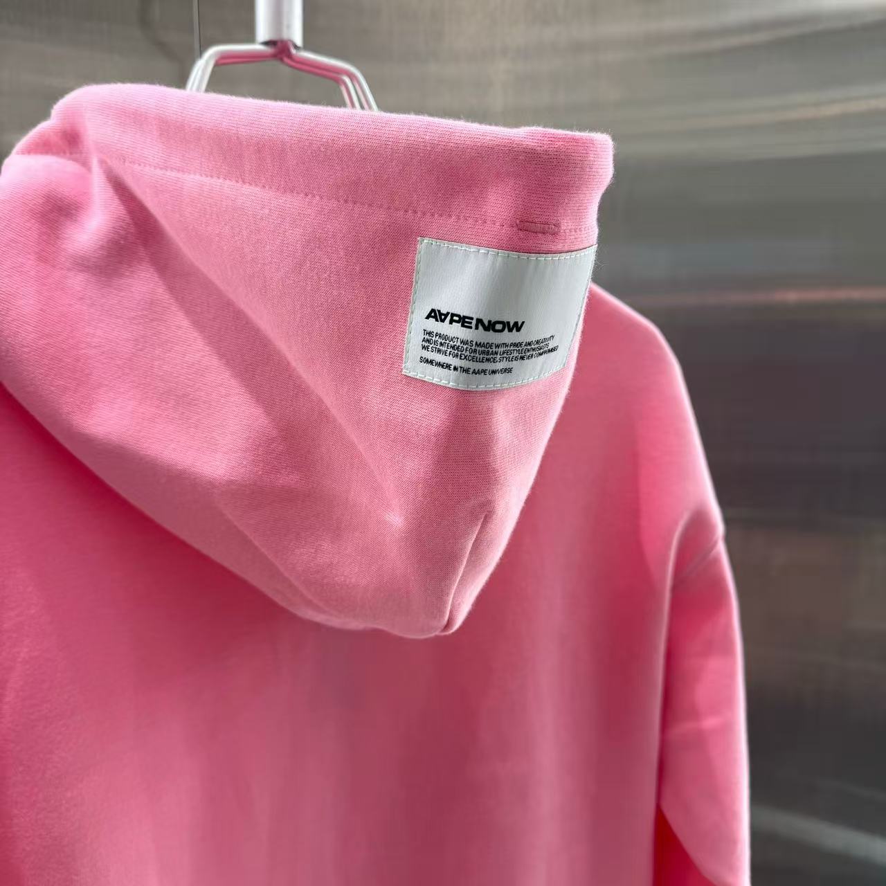 香港代購 專櫃正品 Aape 男裝 26春夏心型猿人徽標純色連帽衛衣D346