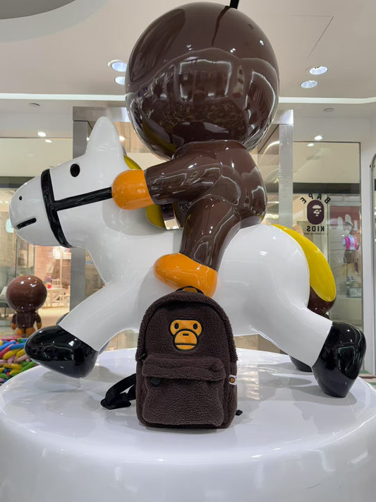 香港直郵 專櫃正品 BABY MILO STORE 小猴毛絨雙肩包背包4233