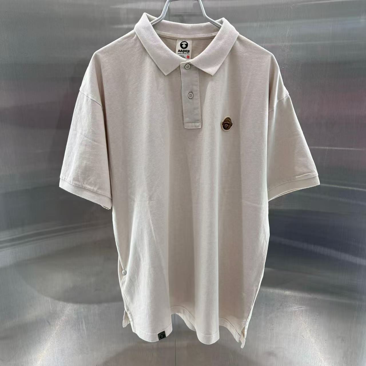 香港代購 專櫃正品 26春夏 Aape 男 AAPER 猿人軍團徽章舒適簡約純色POLO衫1823