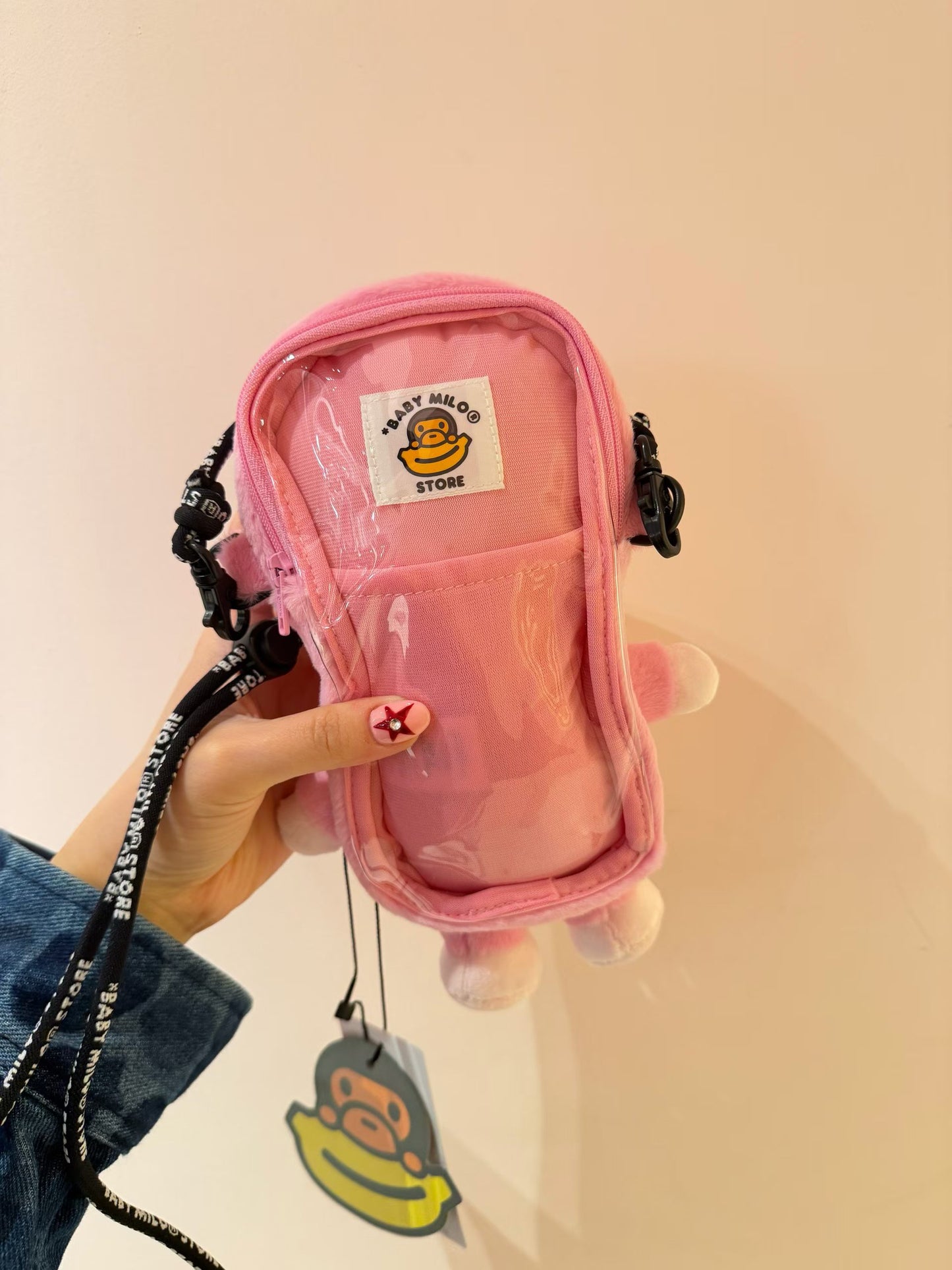 BABY MILO STORE 卡通小猴公仔手機包斜挎包4558 0MXBGW4558XXR