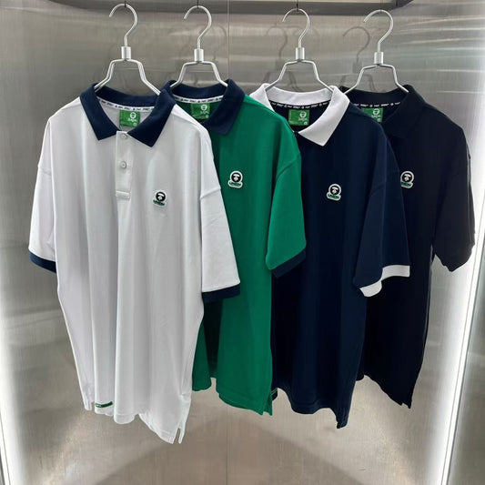 香港直郵 專櫃正品 Aape 26春夏 男 AAPEUNION 運動系列匹克球猿人徽章舒適POLO衫1926