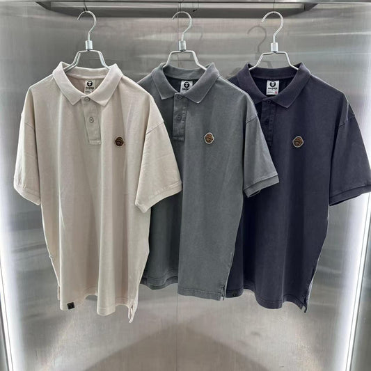 香港代購 專櫃正品 26春夏 Aape 男 AAPER 猿人軍團徽章舒適簡約純色POLO衫1823
