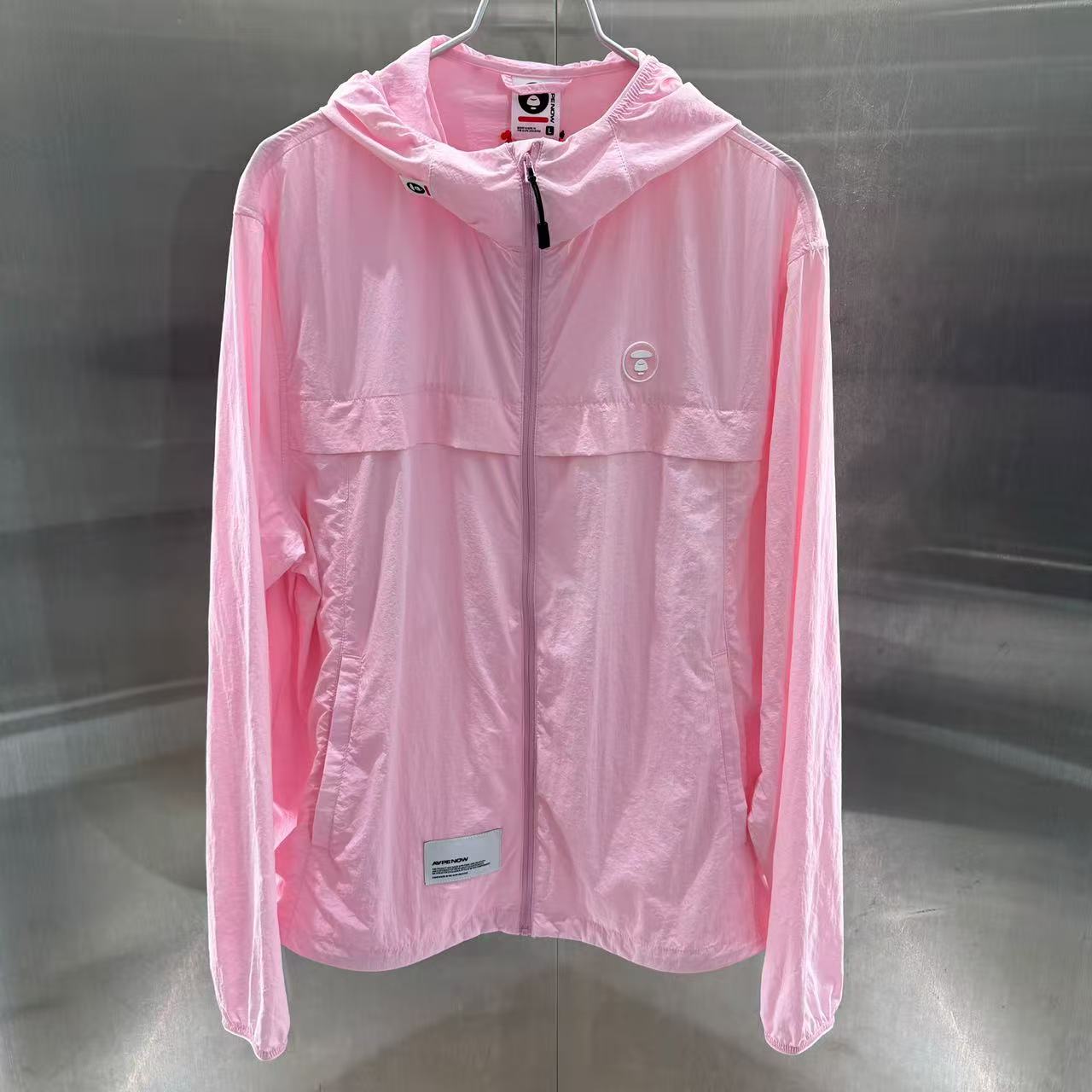 香港代購 專櫃正品 26春夏 Aape 春夏猿人徽章UPF40+連帽防曬衣薄夾克外套7770