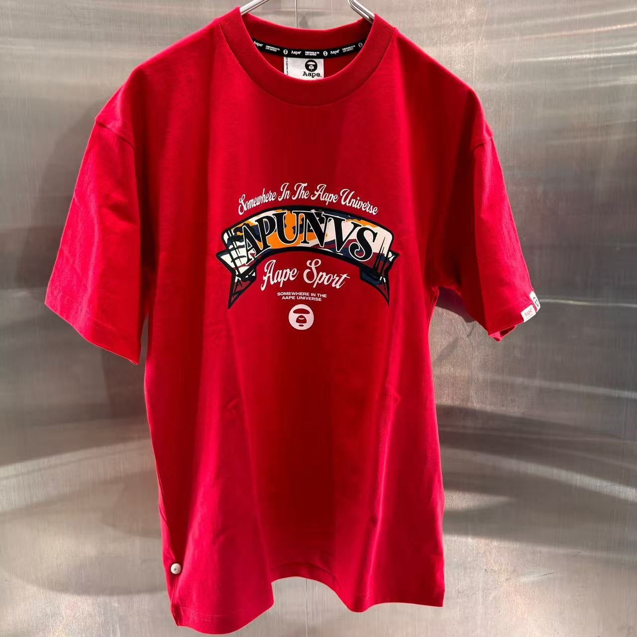 香港直郵 專櫃正品 Aape 男裝 26春夏經典迷彩Logo字母印花短袖T恤1860