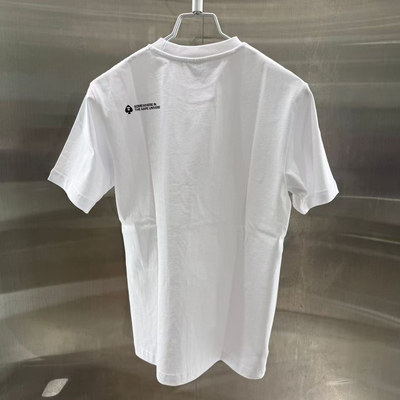 香港直郵 專櫃正品 Aape 男裝 26春夏黑桃型猿人徽章舒適簡約圓領短袖T恤1809