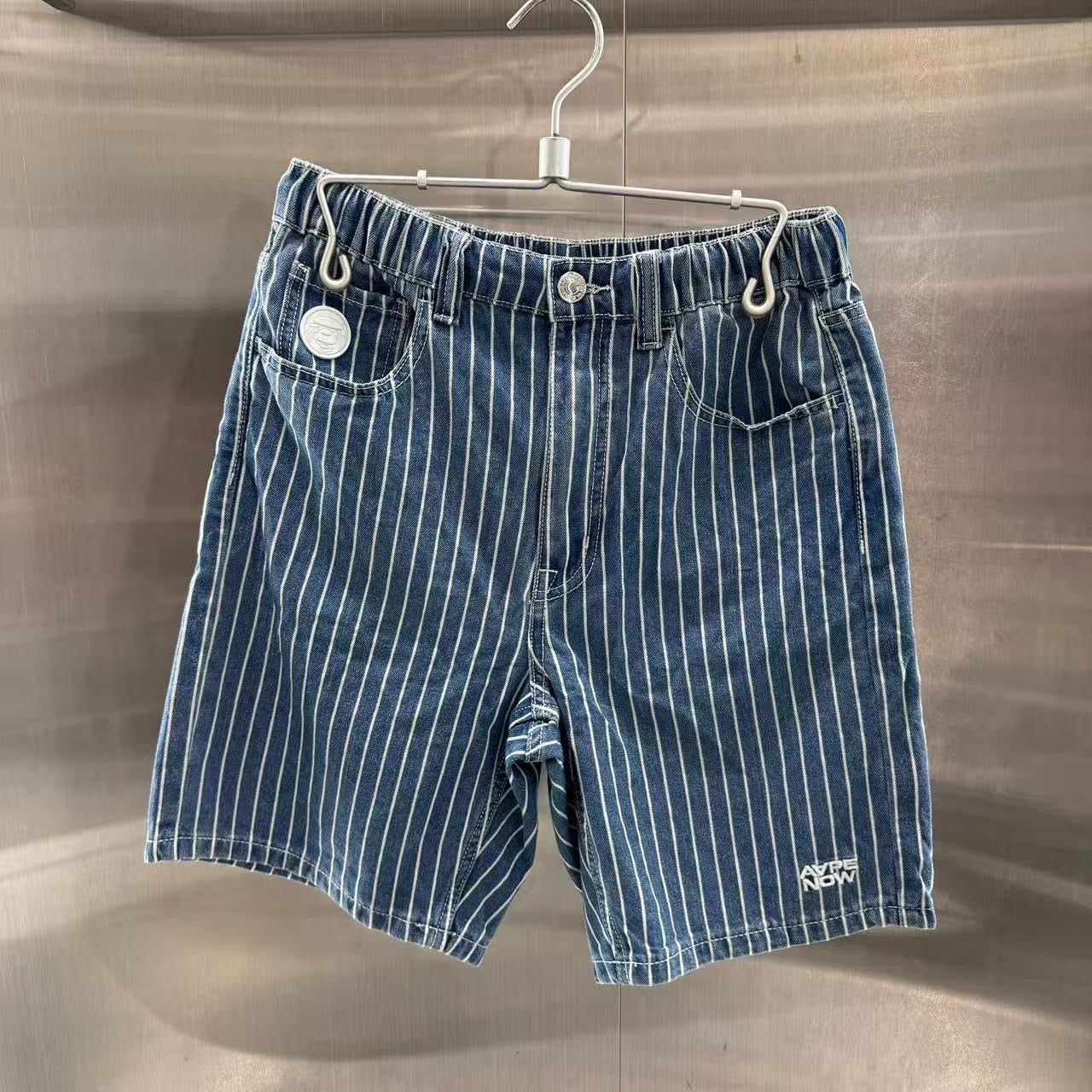香港代購 專櫃正品 26春夏 Aape 男 AAPENOW 猿人小標徽章舒適簡約短褲 C678