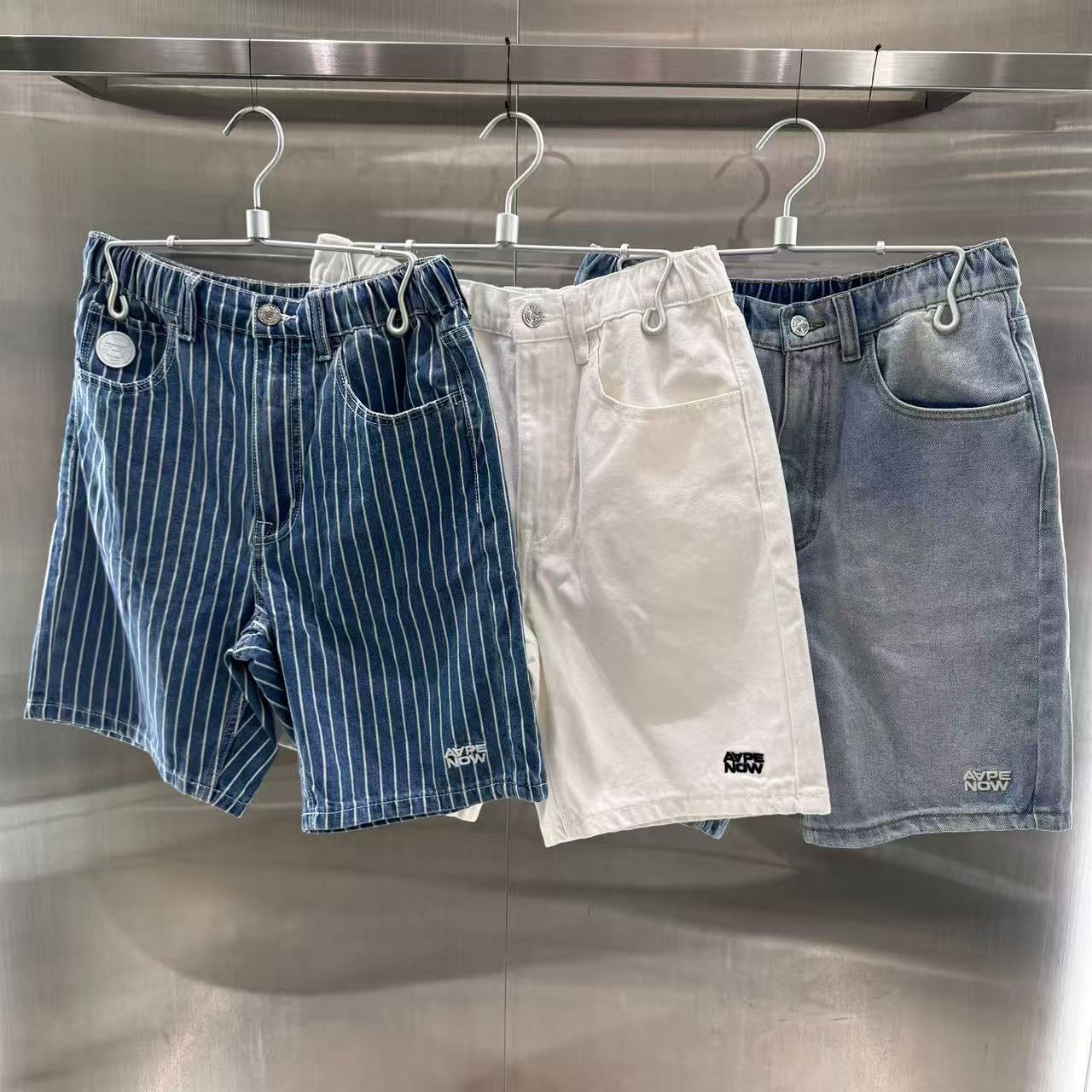 香港代購 專櫃正品 26春夏 Aape 男 AAPENOW 猿人小標徽章舒適簡約短褲 C678