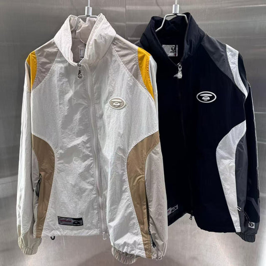 香港代購 專櫃正品 26春夏 Aape 男 美式塗鴉印花舒適潮流撞色外套風衣夾克7774