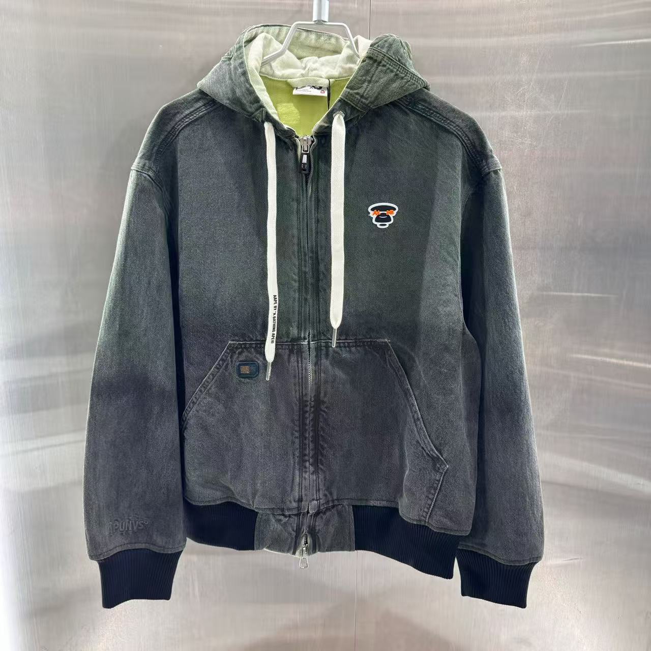 香港代購 專櫃正品 Aape 男裝 26春夏漸變色星星帽拉鍊夾克外套7775