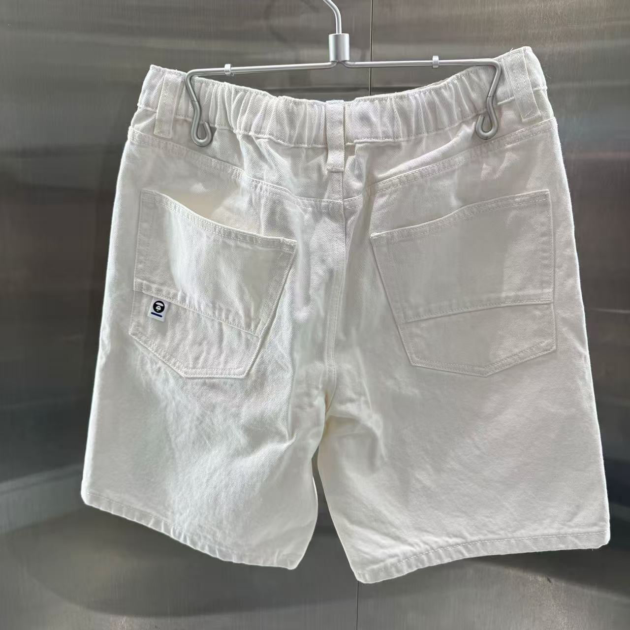 香港代購 專櫃正品 26春夏 Aape 男 AAPENOW 猿人小標徽章舒適簡約短褲 C678