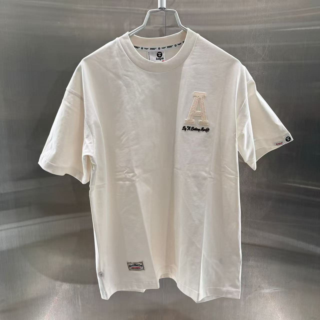 香港代購 專櫃正品 Aape 男裝 26春夏字母刺繡舒適簡約休閑圓領短袖T恤1847