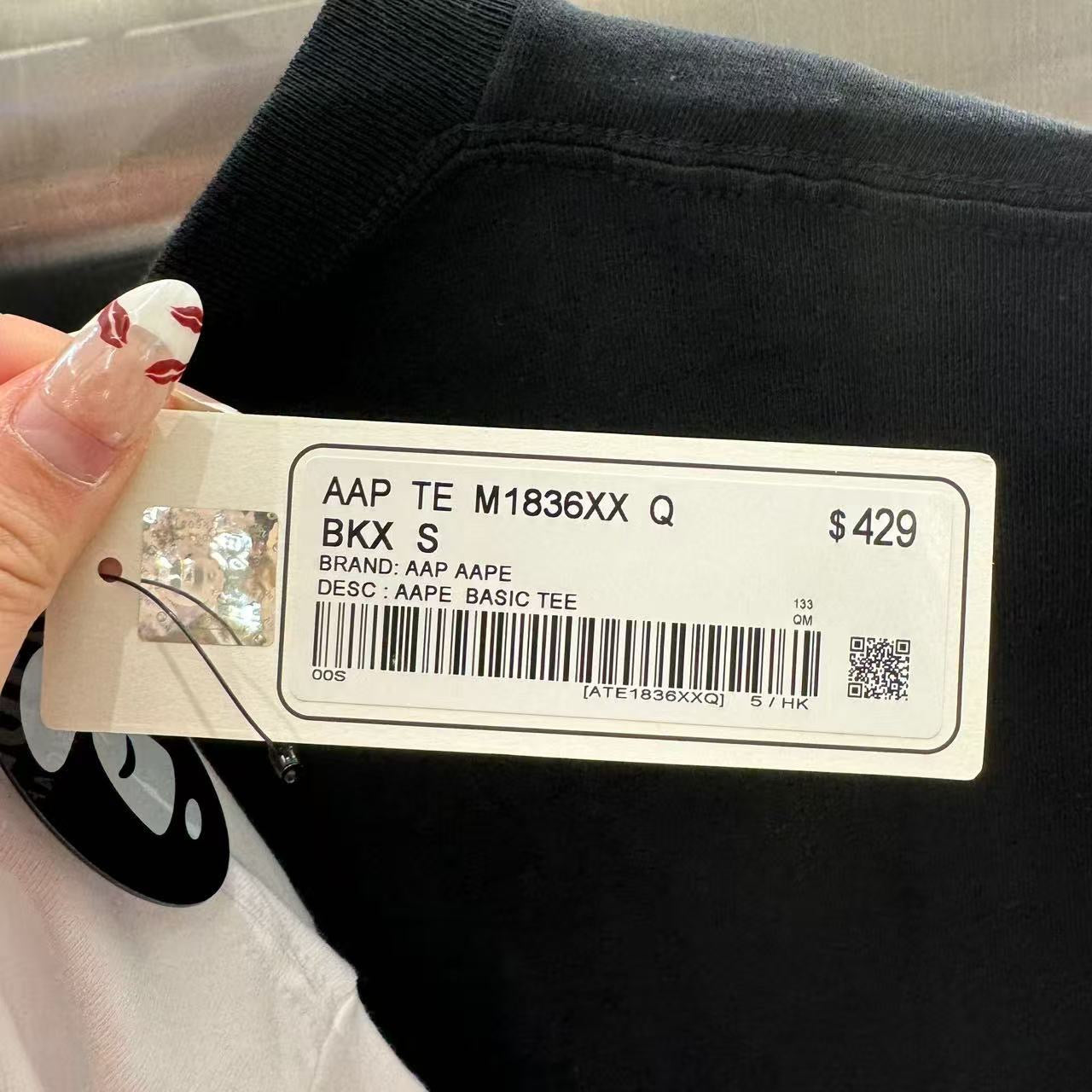 香港代購 專櫃正品 26春夏 Aape 男 AAPEUNVS 浮雕猿人印花潮流舒適休閒短袖T恤1836
