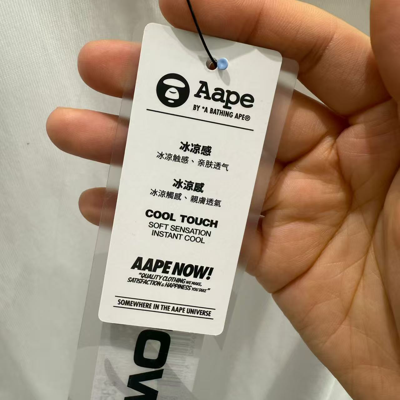 香港直郵 專櫃正品 Aape 男裝 26春夏黑桃型猿人徽章舒適簡約圓領短袖T恤1809