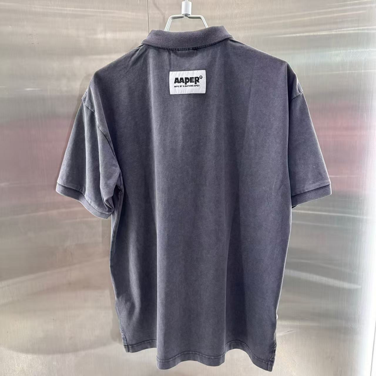 香港代購 專櫃正品 26春夏 Aape 男 AAPER 猿人軍團徽章舒適簡約純色POLO衫1823
