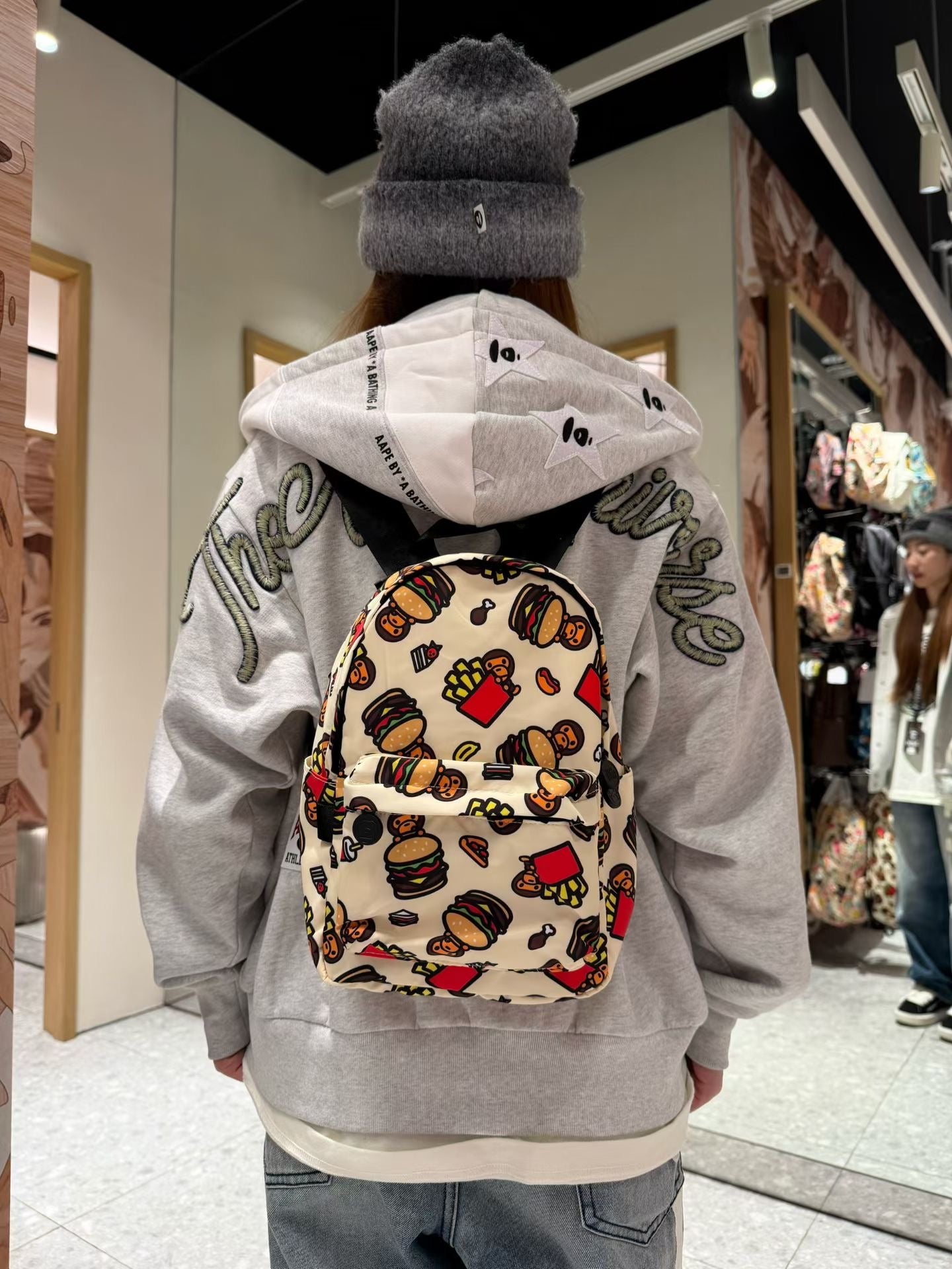 香港直郵 專櫃正品 BABY MILO STORE 卡通小猴子圖案雙肩包（小號）4278