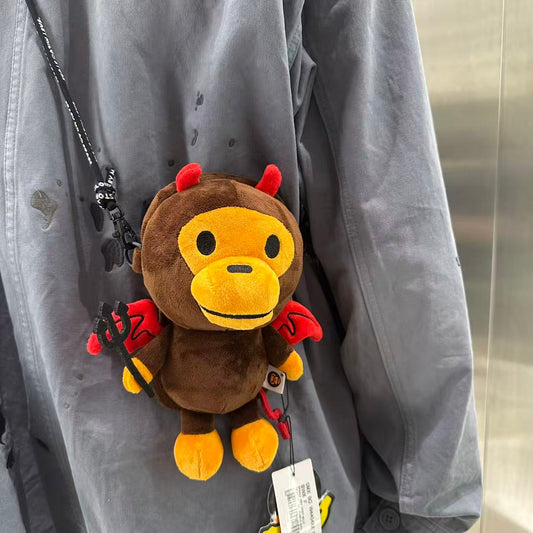 香港直郵 BABY MILO STORE 卡通惡魔小猴公仔手機包4404