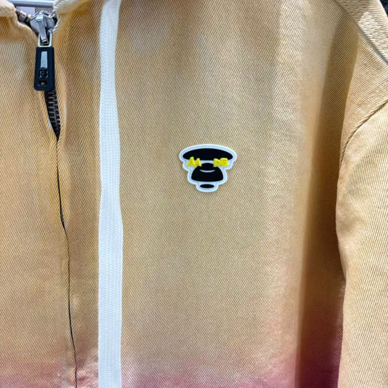 香港代購 專櫃正品 Aape 男裝 26春夏漸變色星星帽拉鍊夾克外套7775