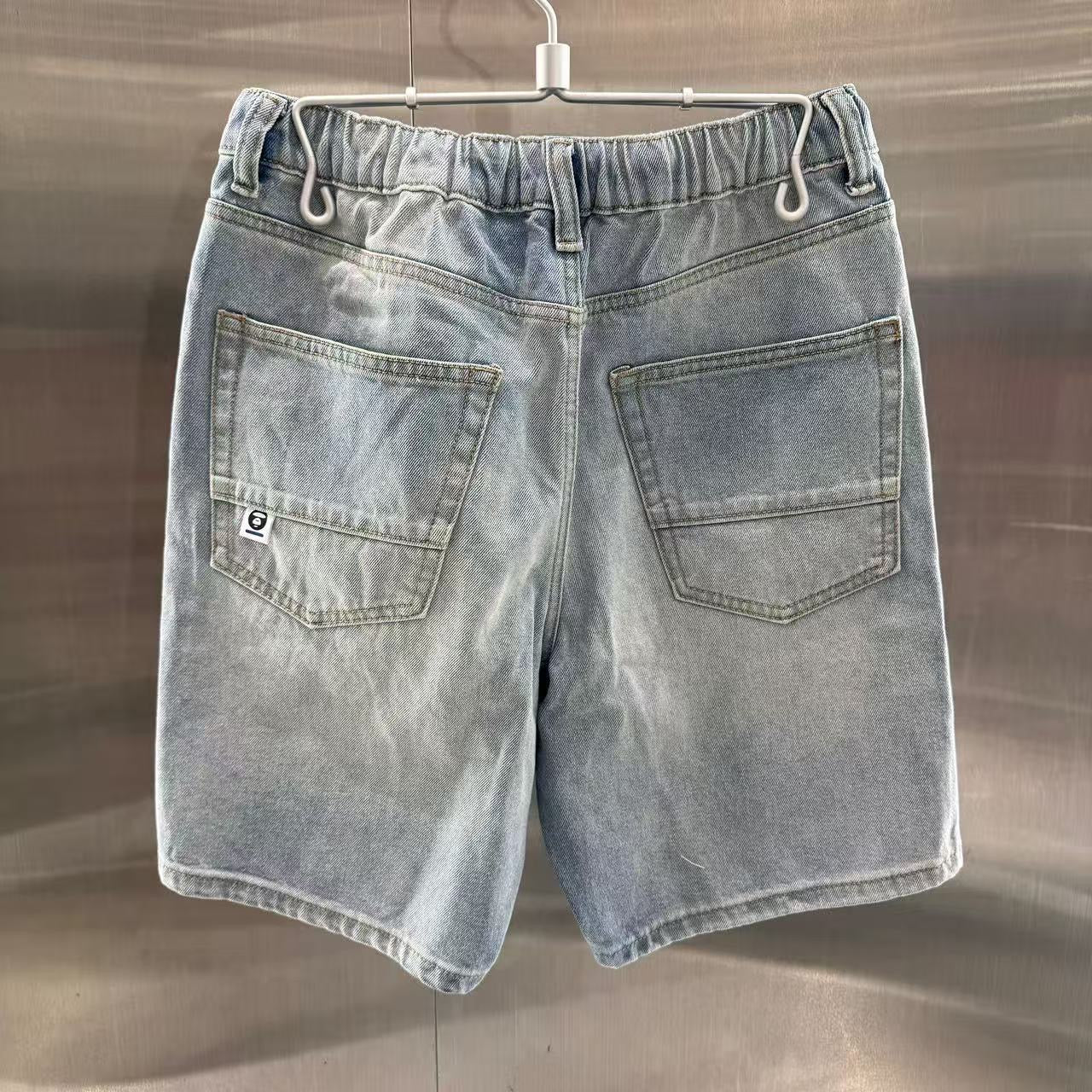 香港代購 專櫃正品 26春夏 Aape 男 AAPENOW 猿人小標徽章舒適簡約短褲 C678
