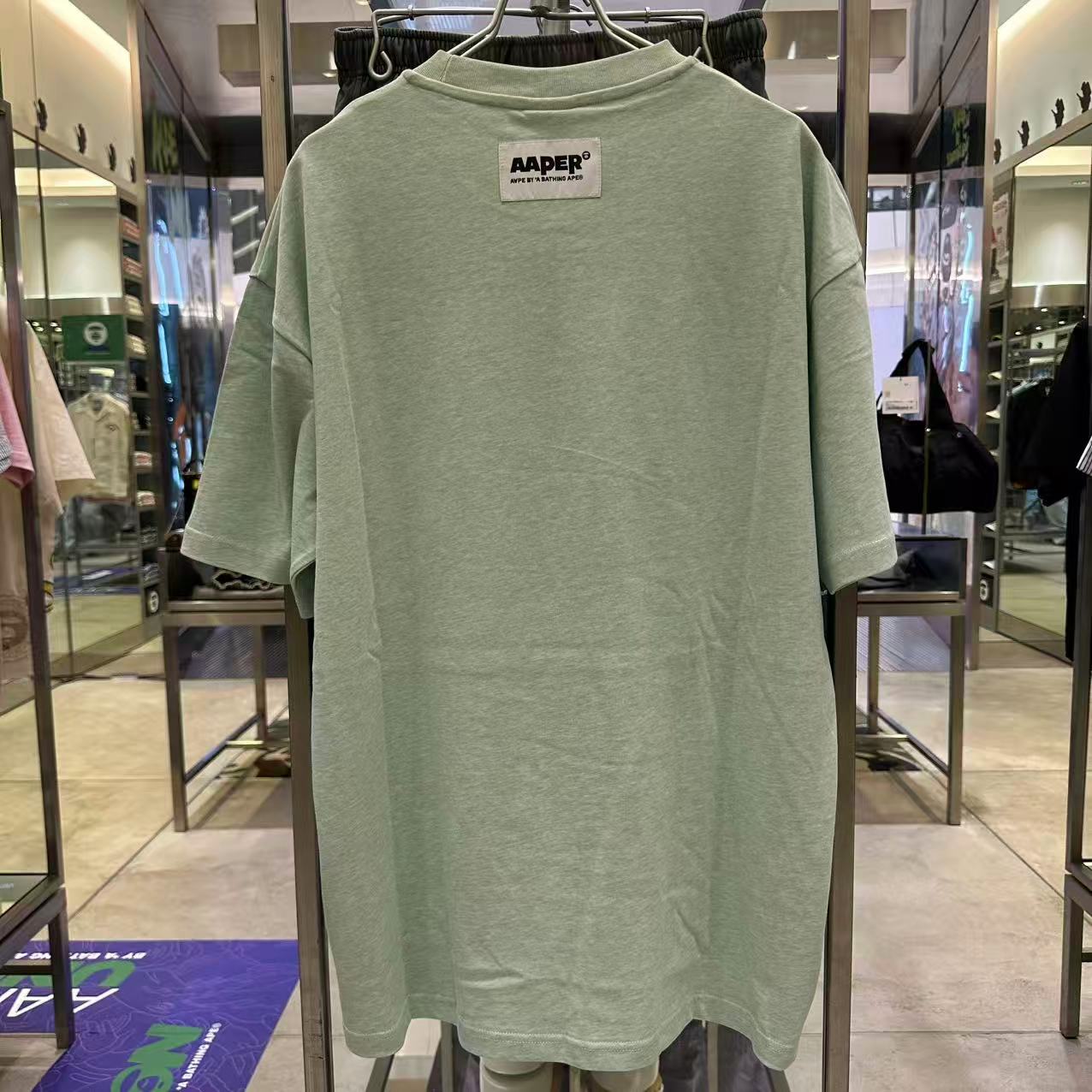 香港直郵 Aape 男裝 26春夏 AAPER 猿人軍團光感變色衝浪猿人印花短袖T恤1829