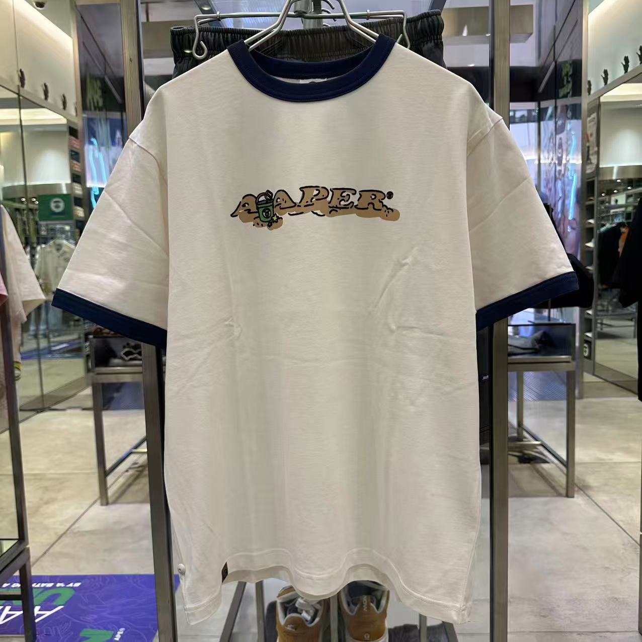 香港直郵 Aape 男裝 26春夏 AAPER 猿人軍團夏日椰林海灘度假印花短袖T恤1828