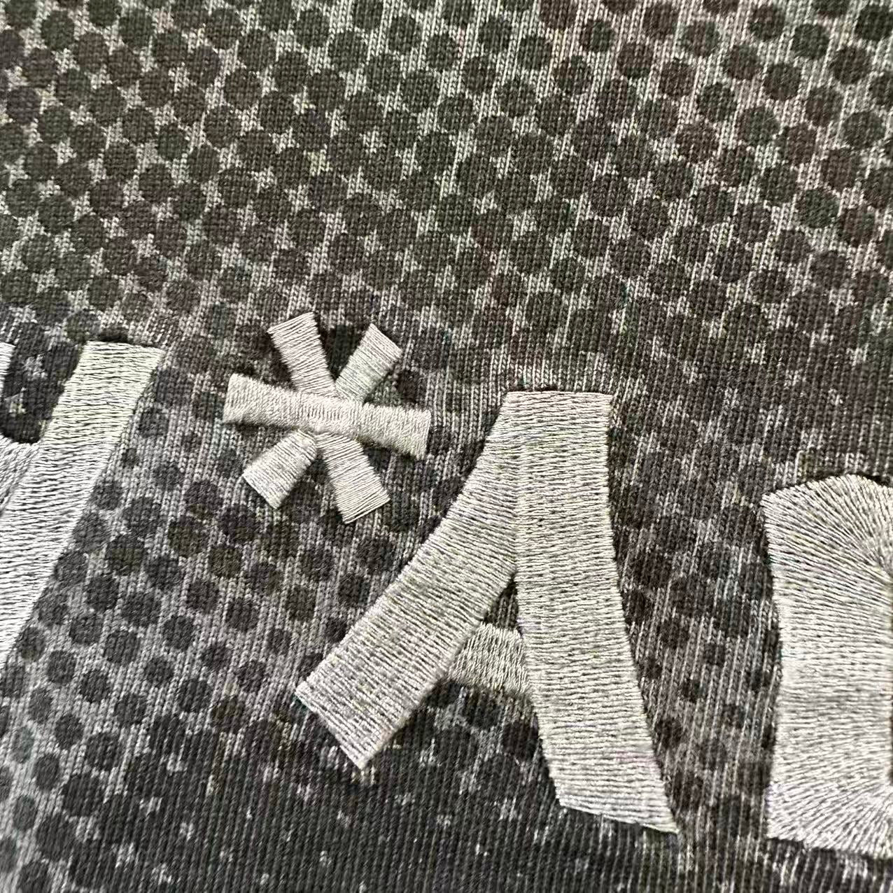 香港直郵 Aape  男裝 26春夏 字母刺繡點陣猿人印花水洗做舊短袖T恤1882