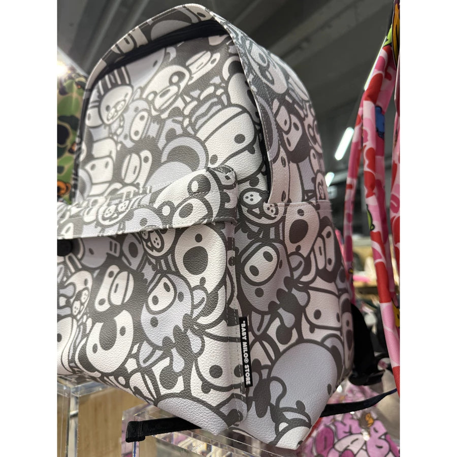 香港直郵 BABY MILO STORE 卡通圖案迷彩雙肩包背包（中號）4445